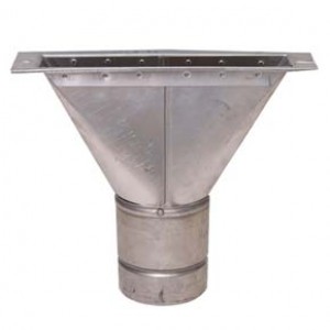 Ridge Tile Adapter (Aluminium) - 125mm